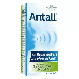 ANTALL para tosse seca e rouquidão suco, 100 ml
