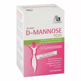 D-MANNOSE PLUS Comprimidos de 2000 mg com vitaminas e minerais, 120 unidades