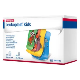 Tiras infantis Leukoplast 38x63mm / 19x56mm 50 peças cada, 100 peças cada
