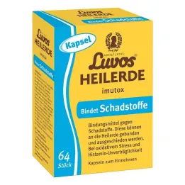 Cápsulas Imutox de argila curativa Luvos (64 peças)