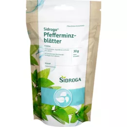 SIDROGA Chá medicinal de folhas de hortelã-pimenta a granel, 30 g