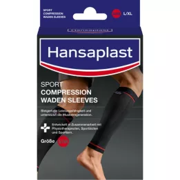 HANSAPLAST Mangas de compressão esportiva para panturrilha tamanho M, 2 peças