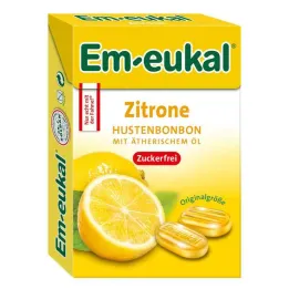 EM Doces Eukal limão caixa sem açúcar, 50 g