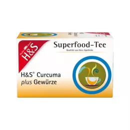 H&amp;S Saco de filtro Curcuma mais especiarias, 20X1,5 g