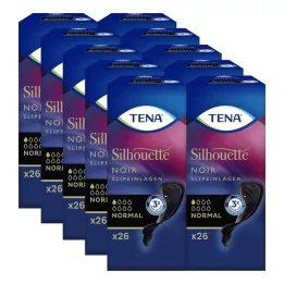 TENA SILHOUETTE Protetores diários normais noir, 26 peças