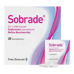 SOBRADE Comprimidos mastigáveis, 20 unidades