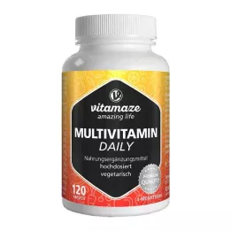 MULTIVITAMIN DAILY sem iodo cápsulas vegetarianas, 120 unidades