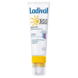 LADIVAL Proteção Solar Ativa Rosto&Lábios LSF 50+, 1 P