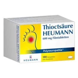 Comprimidos revestidos por película de ácido tioctico Heumann 600 mg (100 unidades)