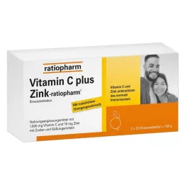 VITAMIN C PLUS Comprimidos efervescentes Zink-ratiopharm, 40 unidades