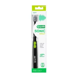 GUM SONIC DAILY Escova de dentes Sonic preta, 1 un