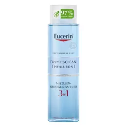 EUCERIN DermatoCLEAN Hyal.Miz.Fluido de limpeza 3 em 1, 400 ml