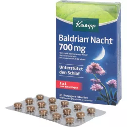 KNEIPP Valerian Night 700 mg comprimidos revestidos, 30 unidades