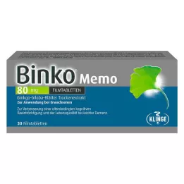 BINKO Memo 80 mg comprimidos revestidos por película, 30 unidades