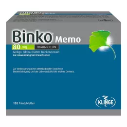 BINKO Memo 80 mg comprimidos revestidos por película, 120 unidades