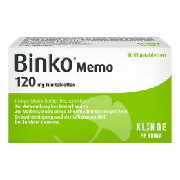 BINKO Memo 120 mg comprimidos revestidos por película, 30 unidades