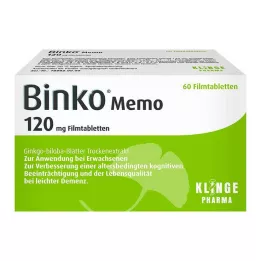 BINKO Memo 120 mg comprimidos revestidos por película, 60 unidades