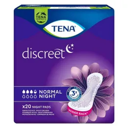TENA® absorventes noturnos normais discretos para incontinência, 20 peças