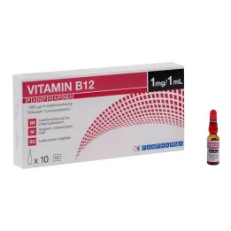 Vitamina B12 Panpharma 1000 µg/ml solução injetável, 10X1 ml