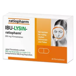 IBU-LYSIN-ratiopharm 293 mg comprimidos revestidos por película, 20 unidades