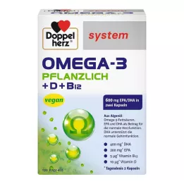 DOPPELHERZ Cápsulas de sistema ômega-3 à base de plantas, 120 unidades