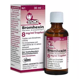 BROMHEXIN Hermes Arzneimittel 8 mg/ml gotas, 30 ml
