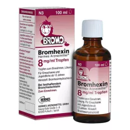 BROMHEXIN Hermes Arzneimittel 8 mg/ml gotas, 100 ml