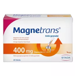 MAGNETRANS 400 mg grânulos para beber, 20X5,5 g