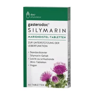 Comprimidos de cardo leiteiro Gasterodoc Silymarin, 60 unidades