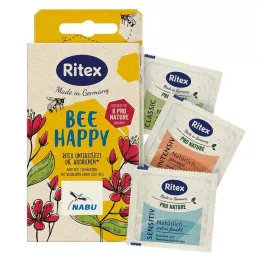 RITEX BEE HAPPY Preservativos, 8 peças
