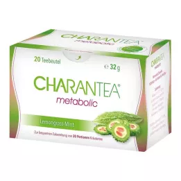 CHARANTEA Sacos de filtro metabólicos de limão/menta, 20 unidades