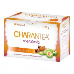CHARANTEA Sacos de filtro de chá de ervas com canela metabólica, 20 unidades