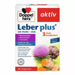 DOPPELHERZ Cápsulas de fígado plus com colina+zinco, 30 unidades