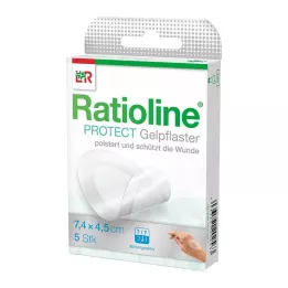 RATIOLINE gel de proteção 4,5x7,4 cm, 5 peças