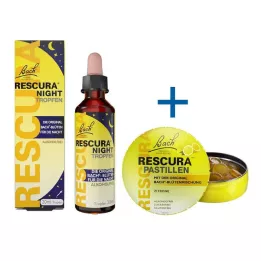 BACHBLÜTEN Original Rescura Night Drops sem álcool, 20 ml