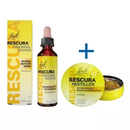 BACHBLÜTEN Gotas Rescura originais sem álcool, 20 ml