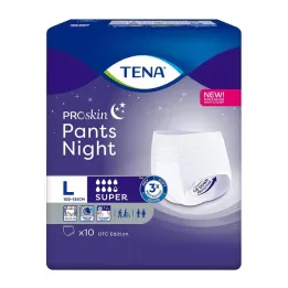 TENA PANTS noite super L calças descartáveis, 10 pcs