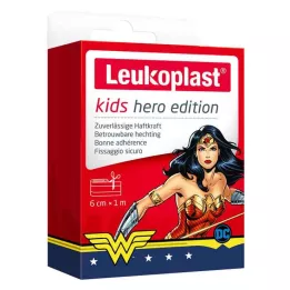 LEUKOPLAST herói de gesso infantil Mulher Maravilha 6 cmx1m, 1 peça