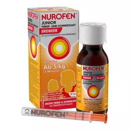 NUROFEN Xarope para febre e dor júnior morango 40 mg/ml, 150 ml