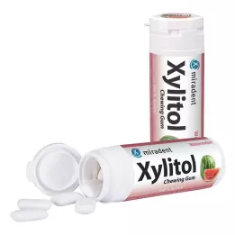 MIRADENT Goma de mascar xilitol melancia, 30 unidades