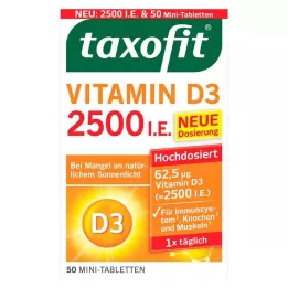TAXOFIT Vitamina D3 2500 I.E. comprimidos, 50 pcs