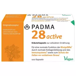 PADMA 28 cápsulas ativas, 100 unidades