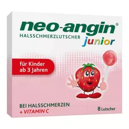 NEO-ANGIN pirulitos para dor de garganta júnior, 8 peças