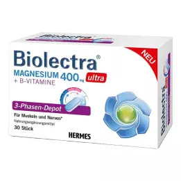 BIOLECTRA Magnésio 400 mg ultra 3-Phase Depot, 30 unidades