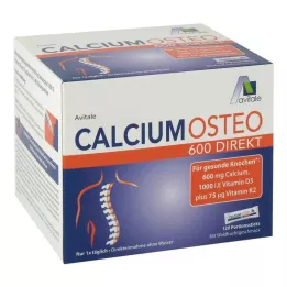 CALCIUM OSTEO 600 Palitos de Porção Direta, 120 unidades