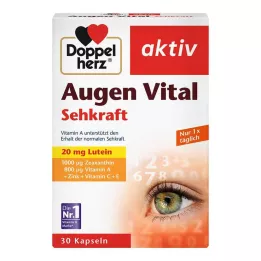 DOPPELHERZ Cápsulas ativas de visão vital para os olhos, 30 unidades