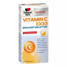 DOPPELHERZ Comprimidos efervescentes do sistema de vitamina C 1000, 40 unidades