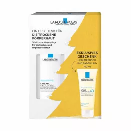 ROCHE-POSAY conjunto de Natal loção Lipikar + óleo de banho, 1 unidade