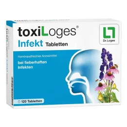 comprimidos para infecção toxiLoges®, 120 unidades