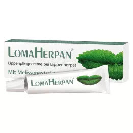LOMAHERPAN Creme de cuidado labial com extrato de erva-cidreira, 5 ml